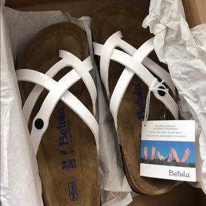 Birkenstock Betula white strap sandal size 39